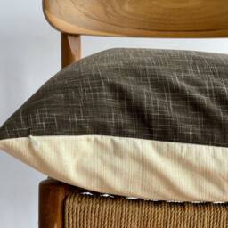 Neutral Pillow, Brown Tan Rustic Home Decor, Decorative Pillows - thumbnail 3
