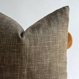 Neutral Pillow, Brown Tan Rustic Home Decor, Decorative Pillows - thumbnail 2