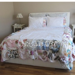 Textured Oversize King Bedding, Duvet Cover 120X98 120 X 120, Palatial 118X114, Texture Patchwork Shabby Chic Bedding Queen - thumbnail 2