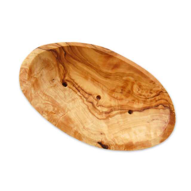Large Olive Wood Soap Dish, Handmade Holder For Bar & Shampoo Bars - image 1