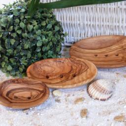 Soap Dish Oval Big Made Of Olive Wood - thumbnail 2