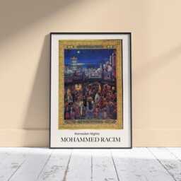 Mohammed Racim Art Print Algerian Artist, Colourful Wall - thumbnail 1
