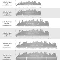 Montreal Cityscape - Allied Medal Hanger Holder Display Rack - thumbnail 3