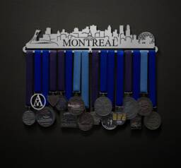 Montreal Cityscape - Allied Medal Hanger Holder Display Rack - thumbnail 1