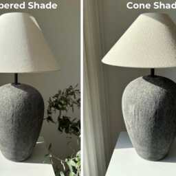 Black Aged Ceramic Table Lamp Big Size Earthenware Unglazed Textured Lamp Off White Lampshade For Bedroom Living Room Entry - thumbnail 4