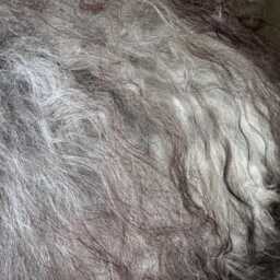 xxl Large Icelandic Sheepskin Rug Long Wavy Wool, Natural Undyed Grey/Silver/White/Ivory/Black/Brown - thumbnail 2
