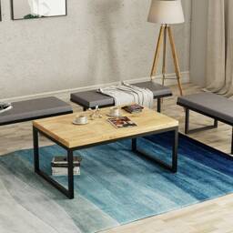 Edan Modern Bench/Seat in The Hall Living Room Bedroom Different Sizes & Colors Strong Metal Frame Hand Made Poland - thumbnail 2