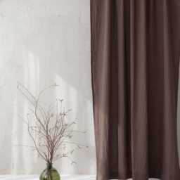 Custom Linen Curtains - Medium Weight, 100% Natural Flax Drapes - Eco-Friendly, Light Filtering For Bedroom, Living Room, Or Kitchen - thumbnail 3