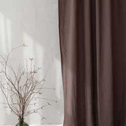 Custom Linen Curtains - Medium Weight, 100% Natural Flax Drapes - Eco-Friendly, Light Filtering For Bedroom, Living Room, Or Kitchen - thumbnail 2