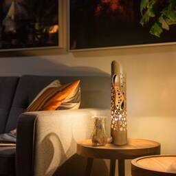 Handmade Bamboo Table Lamp Japanese Zen Decor - thumbnail 1