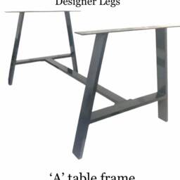 A Dining Table Frame By Designer Legs - Rustic Steel Metal Industrial - thumbnail 2