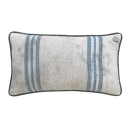 "Antique German Grain Sack Pillow From The 1883 - 20"" X 11" - thumbnail 1