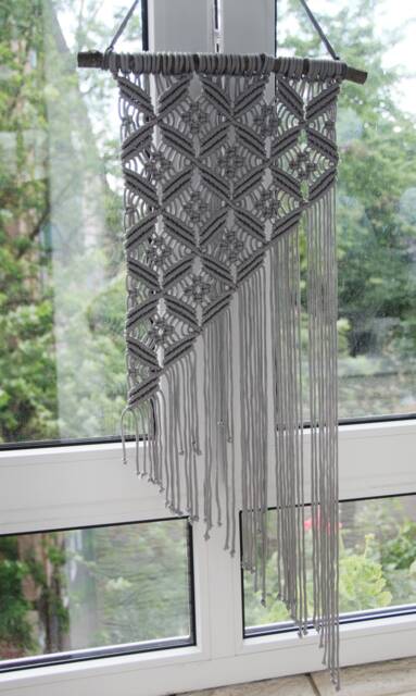 Small Macrame Wall Hanging Modern Boho Tapestry Decor - image 1