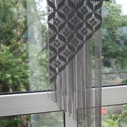 Small Macrame Wall Hanging Modern Boho Tapestry Decor - thumbnail 3