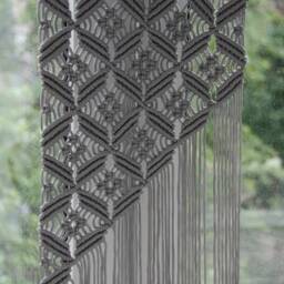 Small Macrame Wall Hanging Modern Boho Tapestry Decor - thumbnail 2
