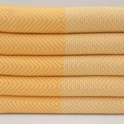Turkish Blanket, Bedroom Blanket, Turkish Bedspread, Bright Yellow Blanket, Geometric Blanket, Home Decor, Bed Cover, 75x91, Turkish Towel, B3-Dreamb - thumbnail 3