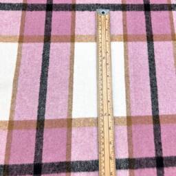 1462. Rose Pink Brushed Cotton Tartan Cushion Cover, Various Sizes - thumbnail 3