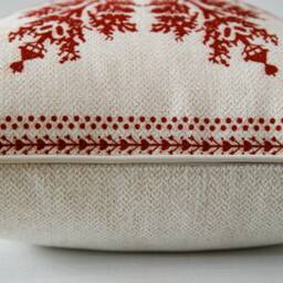 Chenille Snowflake Throw Pillow Cover, Custom Size Lumbar Cushion, Living Room Decor - thumbnail 3