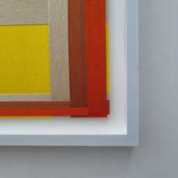 Nested Hues 3, Weaving Textile, Modern Handmade, Wall Hanging, Fiber Art, Home Decoration, Textile Framed Art - thumbnail 3