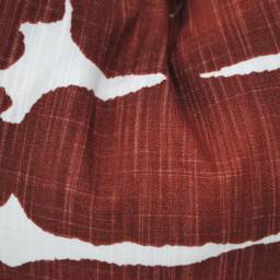 One Mid Century Pillow Cover, Cushion, Decorative Throw Pillow, Rust Brown Accent Dark Brown - thumbnail 2