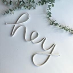 Hey Wall Decorative Sign For The Hall Welcome Hanging Kids Room - thumbnail 2