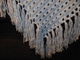 Baby Boy Blue Crochet Blanket ~ Unique Broomstick Stitch Newborn Gift