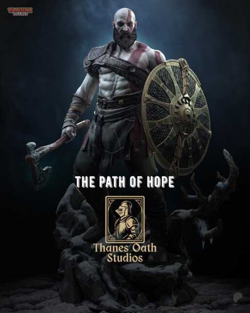 The Path Of Hope - Mythology God Pantheon Destroyer Redemption Kratos Resin Figure 16K - image 1