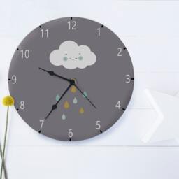 Kids Wall Clock, Nursery Childrens Silent Decor - thumbnail 2