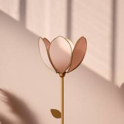 Simple Flower Floor Lamp & Lampshade - Blush - thumbnail 2
