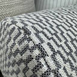 "Scatter Grey Cushion For Sofa Or Bed, Decorative Bolster Pillow 16"" X 6" - thumbnail 2