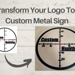 Custom Metal Sign Logo Laser Cut Business Wall Art - thumbnail 3