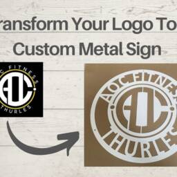 Custom Metal Sign Logo Laser Cut Business Wall Art - thumbnail 2