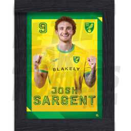 Norwich City Fc Sargent 24/25 Headshot Poster - Officially Licensed Product A4/A3 + Framed Option - thumbnail 2