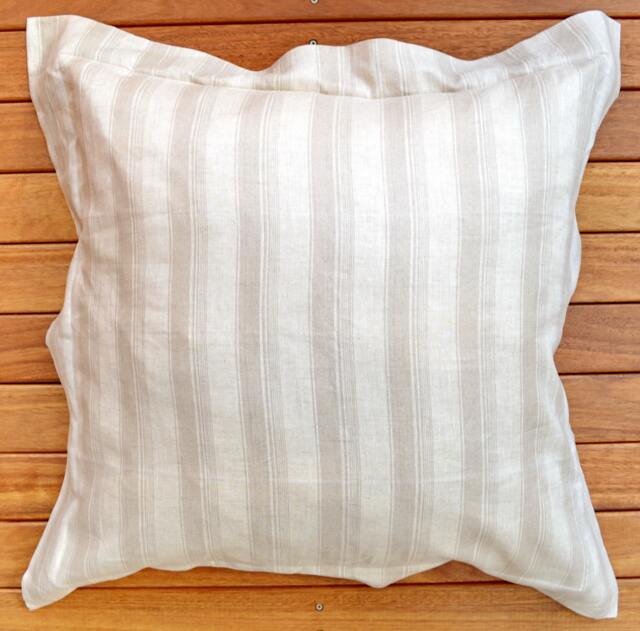 Pure Linen Euro Pillow Cushion Cover 26