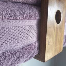 Nereid - Rustic Bath Towel Storage Shelf, Rack, Bathroom, Holder, Ladder. Toilet Roll Holder - thumbnail 2