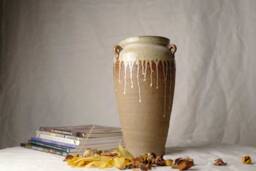 Wabi-Sabi Terra Melt Pot Earthy Elegance Vase - thumbnail 1