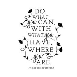 Theodore Roosevelt Quote Wall Decal - Inspirational Vinyl Art Sticker - thumbnail 2