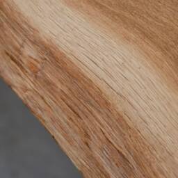 Custom Live Edge Table With Brushed Steel Legs, Oak Dining Table, Modern Wooden Industrial For Conference Room - thumbnail 4