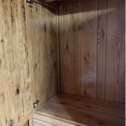 Rustic White Oak Three Drawer Wardrobe - thumbnail 3