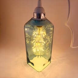 Bombay Sapphire Bottle Cut Pendant Lamp - Light With Fixtures - thumbnail 3
