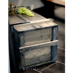 "Chest, Wooden Box, Freight Crate, Bench, Coffee Table ""Champagne" - thumbnail 4