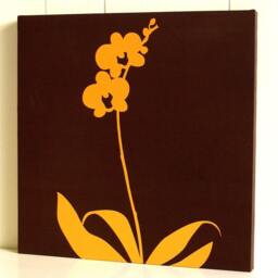 Brown Orchid Wall Art - thumbnail 2