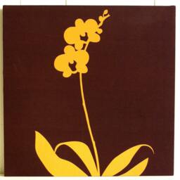 Brown Orchid Wall Art - thumbnail 3