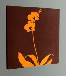 Brown Orchid Wall Art