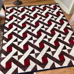 Cozy Cottage Quilt Pattern PDF - Modern Scrap 62x74 Throw Patchwork Design - thumbnail 2