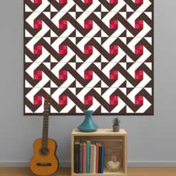 Cozy Cottage Quilt Pattern PDF - Modern Scrap 62x74 Throw Patchwork Design - thumbnail 4