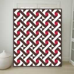 Cozy Cottage Quilt Pattern PDF - Modern Scrap 62x74 Throw Patchwork Design