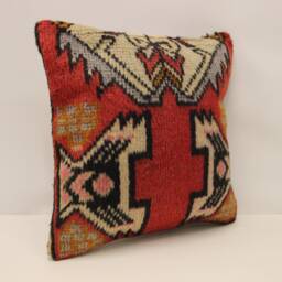 Rug Pillow Cover 16x16 in 40x40 cm Throw Pillows Decorative Boho Interior Design Home Decor Ethnic Pillowcover Rug Cushion 4Kf-648 - thumbnail 2