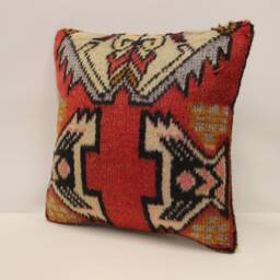 Rug Pillow Cover 16x16 in 40x40 cm Throw Pillows Decorative Boho Interior Design Home Decor Ethnic Pillowcover Rug Cushion 4Kf-648 - thumbnail 3