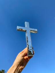 Disco Cross - Religious Christian Catholic Decor - thumbnail 1